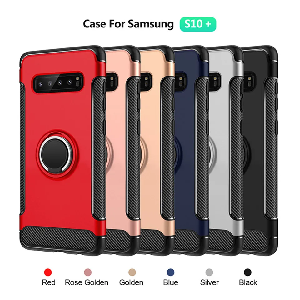 Противоударный 360 градусов кольцевой держатель чехол с подставкой для Samsung Galaxy S8