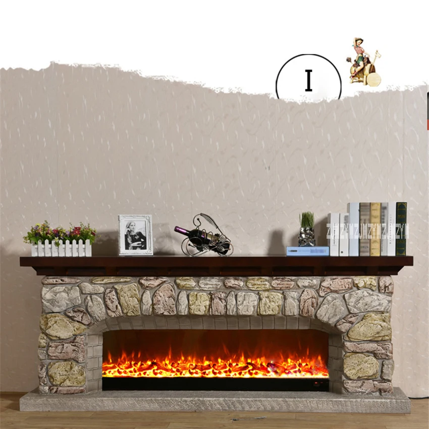 

New I-type Living Room Decoration Heating Fireplace Creative European Fireplace Electric Fireplace Shelf+Heating Core 110V/220V