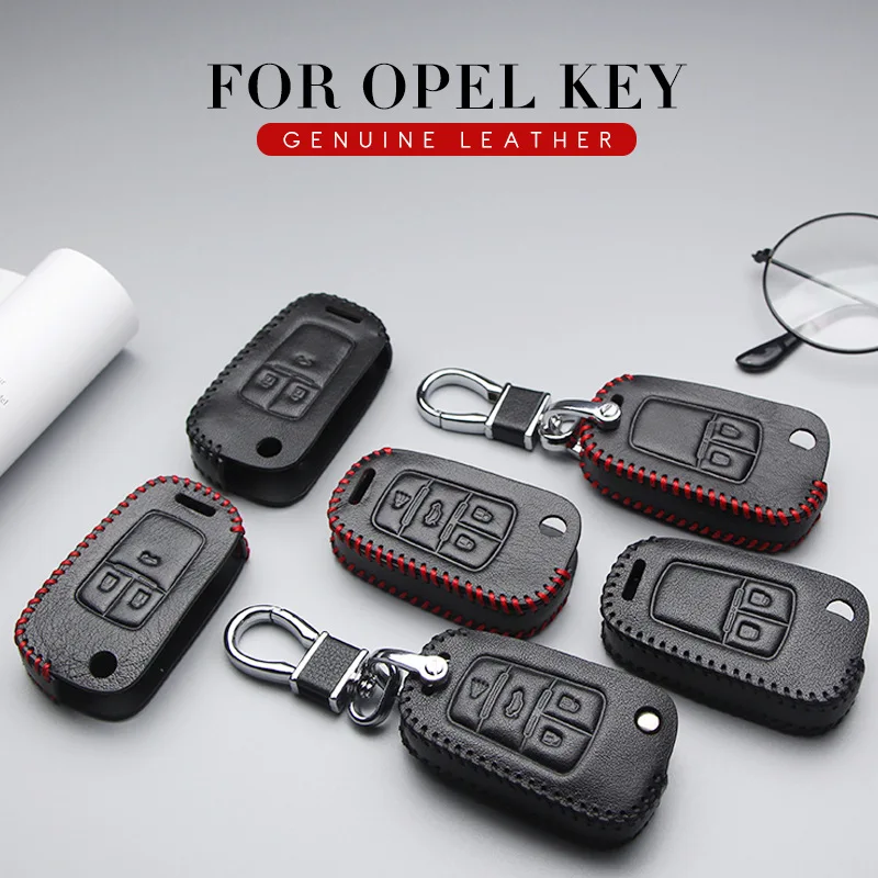 Кожаный чехол для автомобильных ключей брелок Opel Astra k j gtc Insignia Signum Corsa d Combo Vivaro Karl
