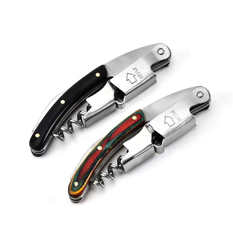 Multifunctional Portable Stainless Steel Wine Corkscrew Hippocampus Opener with Professional Spiral Kitchen Tools | Дом и сад