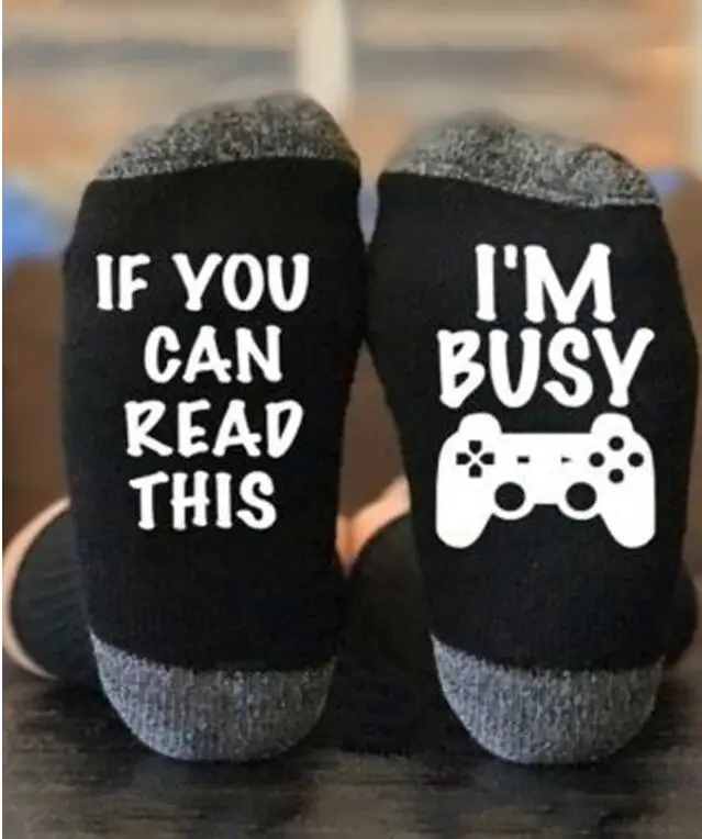 

Custom Letter Picture Personalized Design Socks Men Women Funny DIY Gaming Sport Socks Amazon FBA Label Drop Shipping Supplier