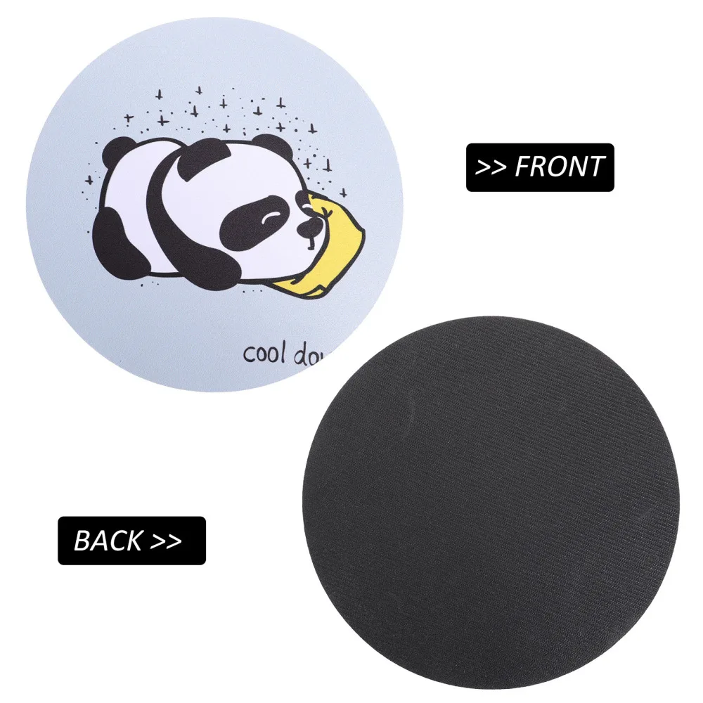 

2Pcs Round Computer Pads Lovely Mats Waterproof Pads