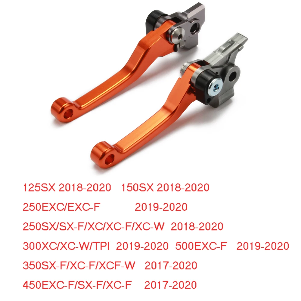 Золотой Мотоцикл с ЧПУ Сводные тормозной рычаг сцепления для KTM Husqvarna SX EXC EXC-F EXC-R SX SC XC-W SX-F XCR-WSX-R 125 150 200 250 300 350 400 - Цвет: Золотой