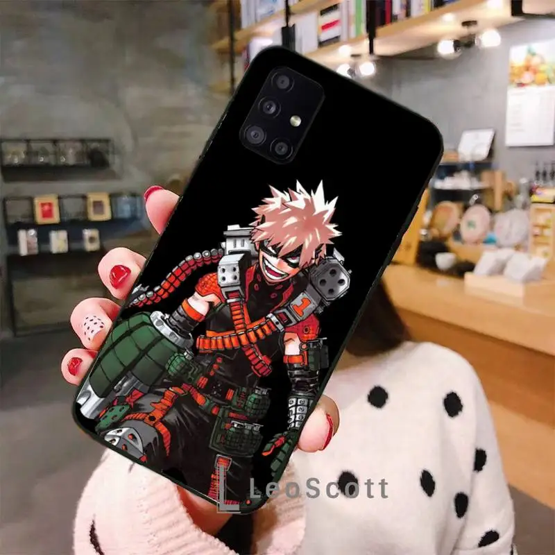 

Katsuki Bakugo BNHA Phone Case For Samsung A40 A50 A51 A71 A20E A20S S8 S9 S10 S20 Plus note 20 ultra 4G 5G