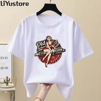 new york vintage womens graphic t shirt summer womens fashion clothes sexy printed short sleeve top t shirt 2021