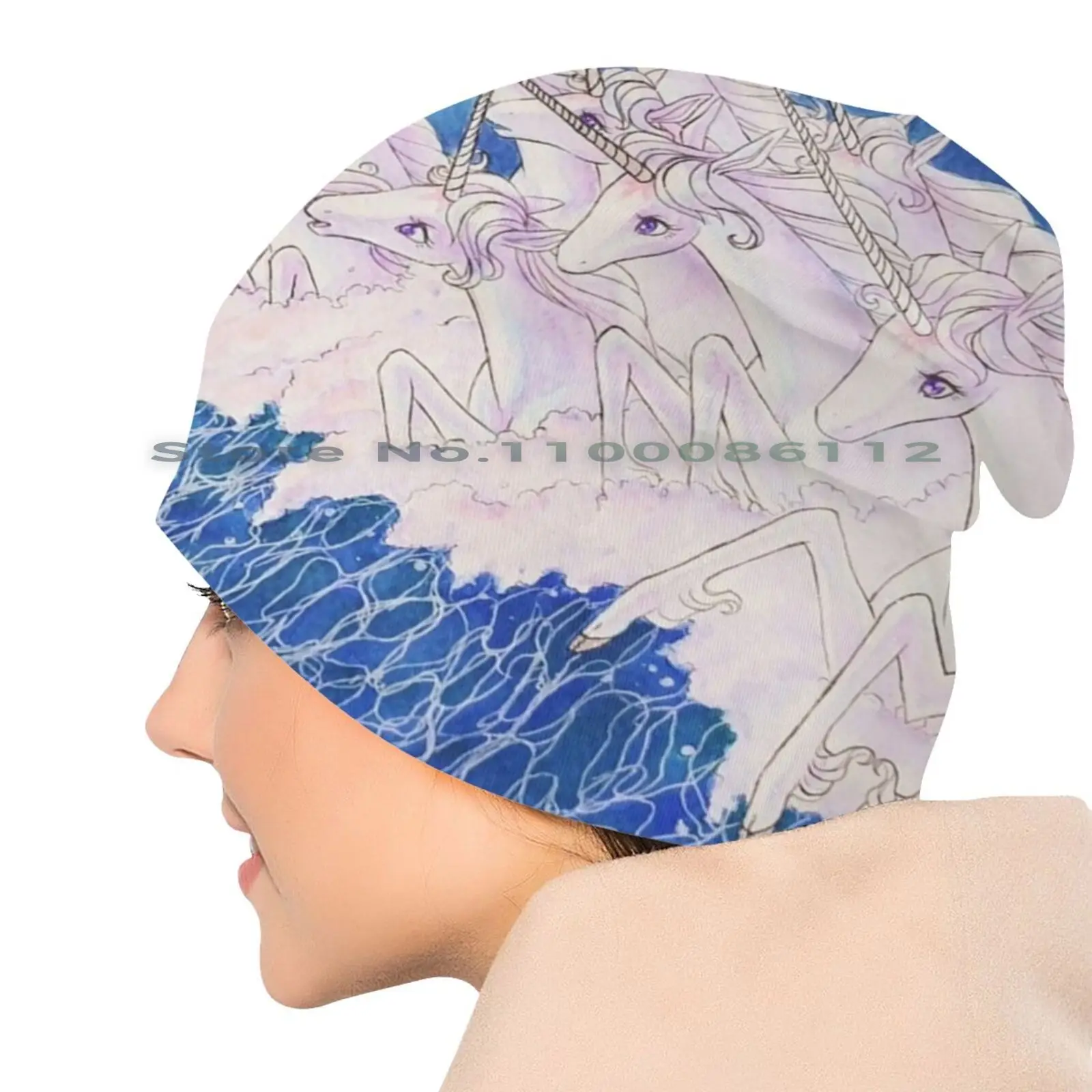 Панама с единорогом в море шляпа от солнца ностальгией стиле ретро |