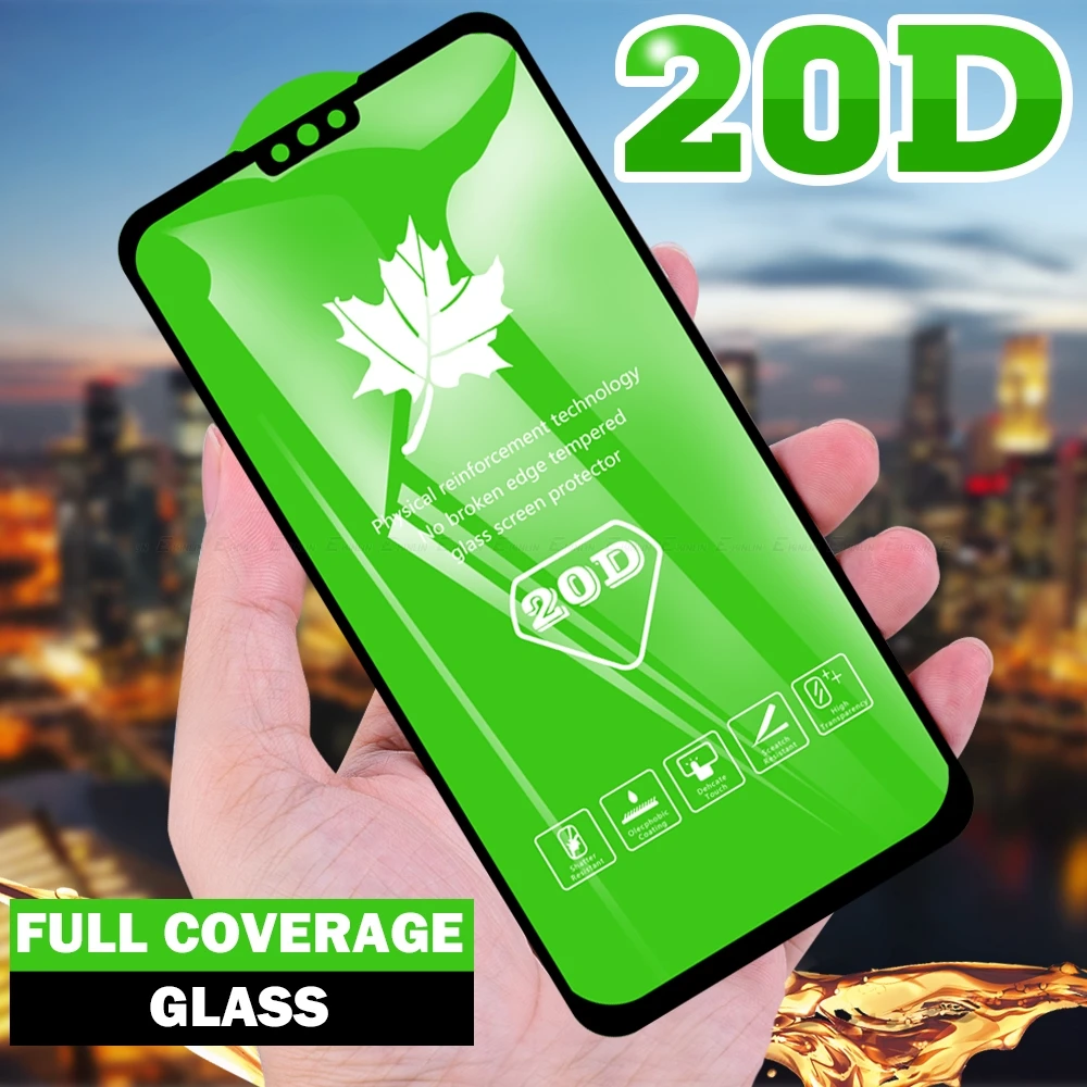 

20D закаленное стекло для защиты экрана для Huawei Y9s, Y7p, Y6s, Y9, Y7, Y6, Y5 Prime Lite Pro 2018 2019 полное покрытие стеклянная пленка