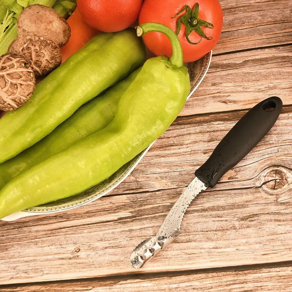

Jalapeno Corer Pepper Seed Remover Popper Maker Steel Gadgets New