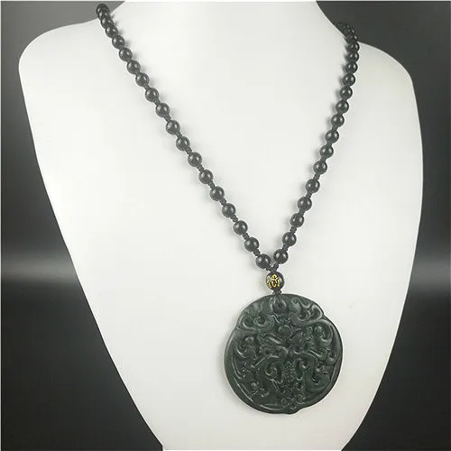 Ожерелье с подвеской в виде дракона Феникса сертифицированное китайское