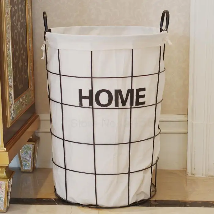 Корзина из кованого железа zakka винтажная корзина для хранения игрушек в стиле