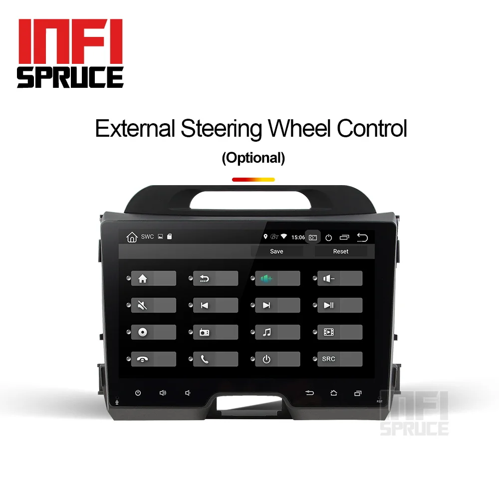 Android 9,0 автомобильный dvd для KIA sportage 2007-2010 2011 2012 2013 с автомобильным Радио стерео Мультимедийный плеер 2 din навигации
