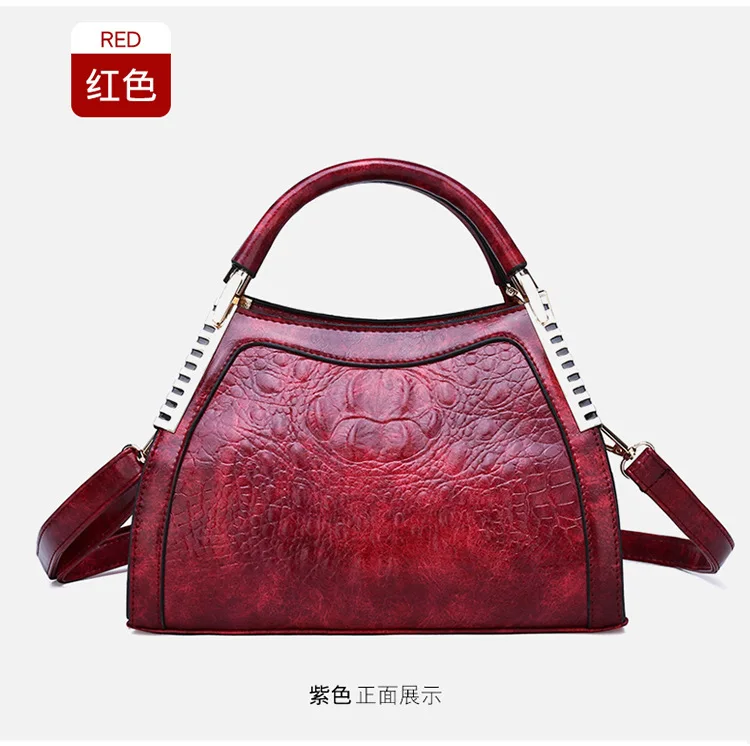 Новые роскошные винтажные женские сумочки Крокодил Аллигатор Tote кошельки мягкие брендовые сумки через плечо кожаные женские сумки на плечо