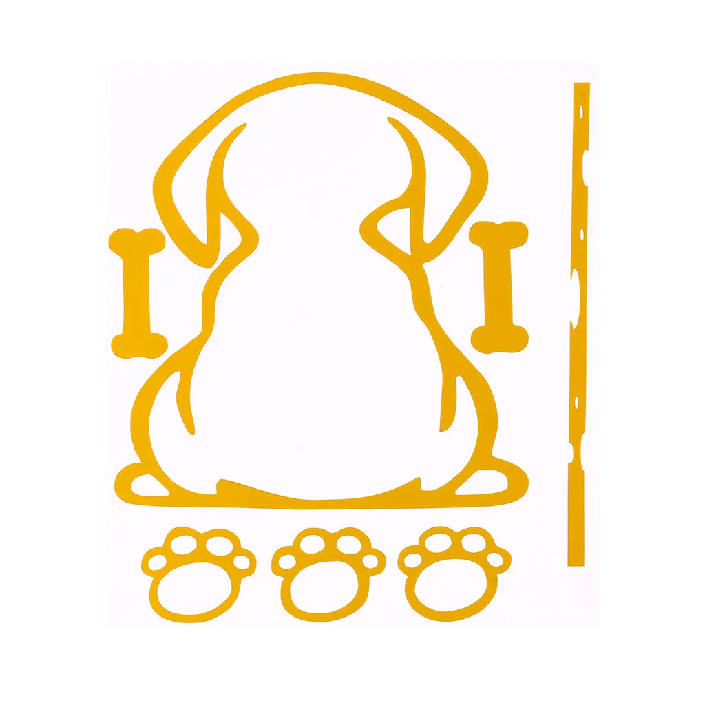 Наклейка на автомобиль Английский бульдог уставший щенок собака украшения заказ