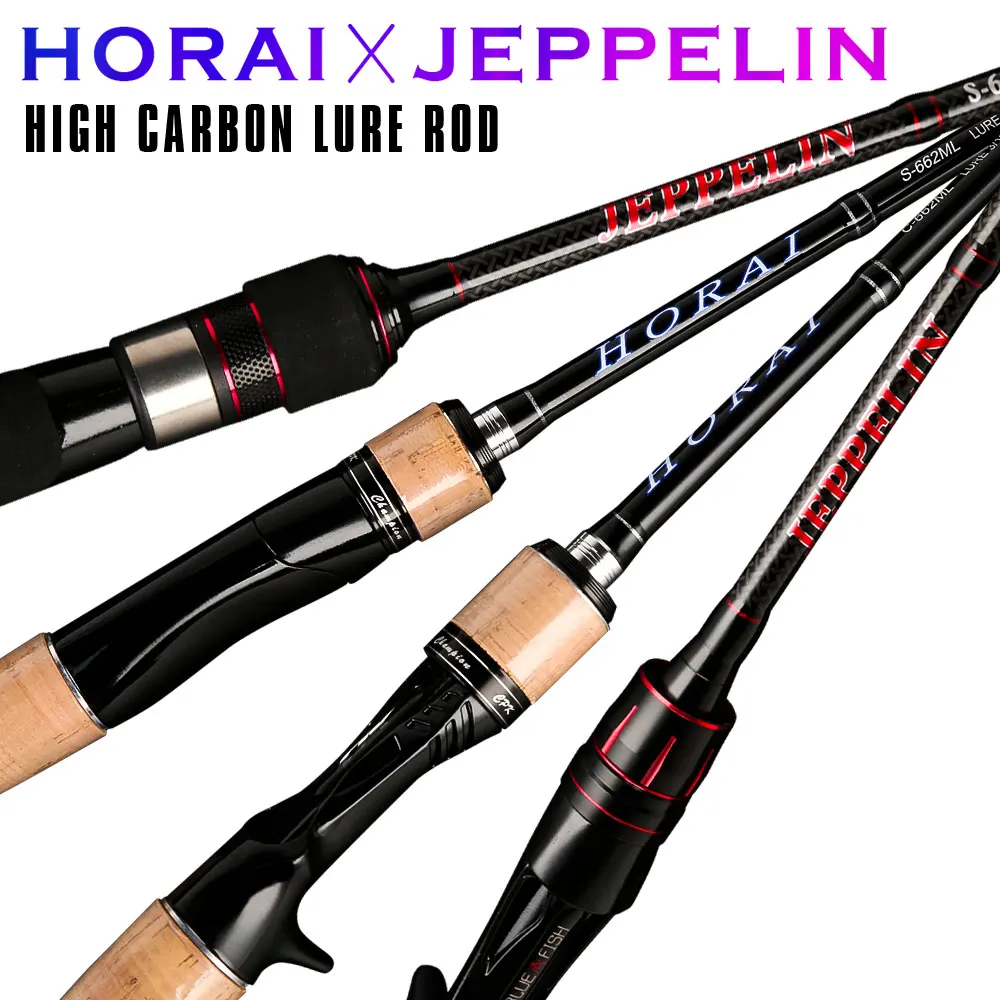 

Cheap new ML power lure fishing rod 40t high carbon 1.95m1.98m 2 Sections wooden handle ultra light spinning Casting rod China