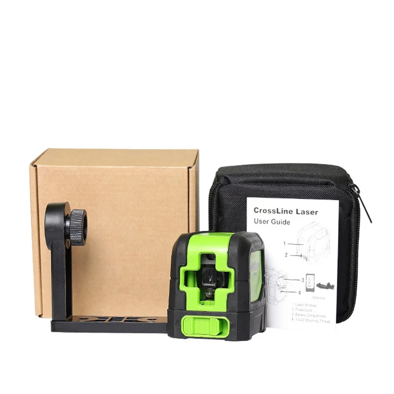 XEAST 2 линии лазерный уровень самонивелирующийся (4 градуса) зеленый красный луч