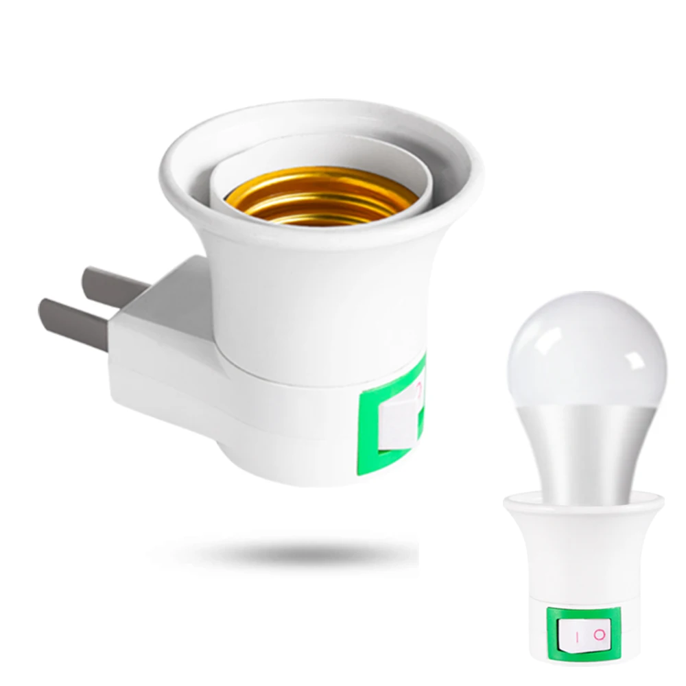 

Патрон-переходник E27 для американского стандарта, переходник с кнопкой ВКЛ./ВЫКЛ., лампа