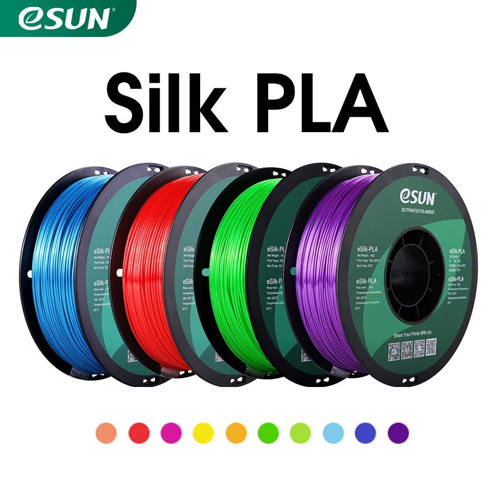 Materiais para Impressoras Impressão de Arte 1.75mm de Seda Esun Seda Filamento Impressora 1kg 2.2 Libras Carretel Faça Você Mesmo Pla 3d