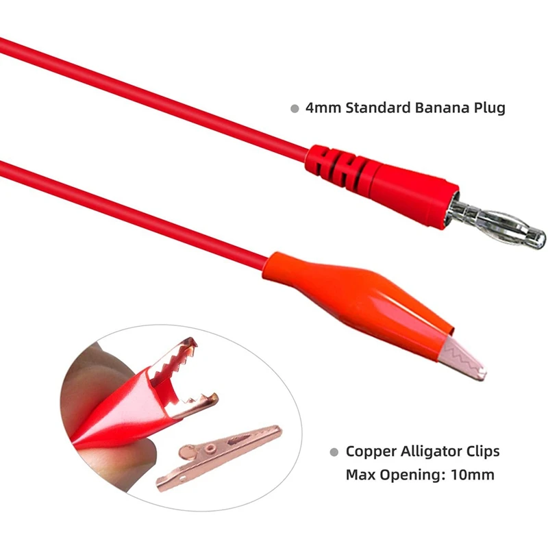 

Back Probe Kit 30PCS Banana Plug to Copper Alligator Clip Automotive Test Leads Set,Alligator Clips,Wire Piercing Probes