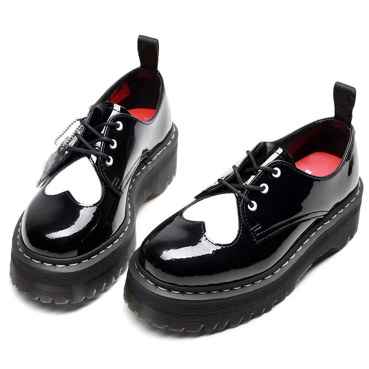 

Warm like home Size 35-41 Chunky Motorcycle Boots For Women Autumn 2021 Fashion Round Toe Lace-up Combat Boots Ladies Shoes