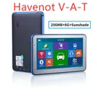 Бесплатная доставка havenot V-AT 5 шт. 7-дюймовый Gps-навигатор портативный навигатор 8 ГБ-256 МБ + солнцезащитный Gps-навигатор карты для грузовика автомобиля