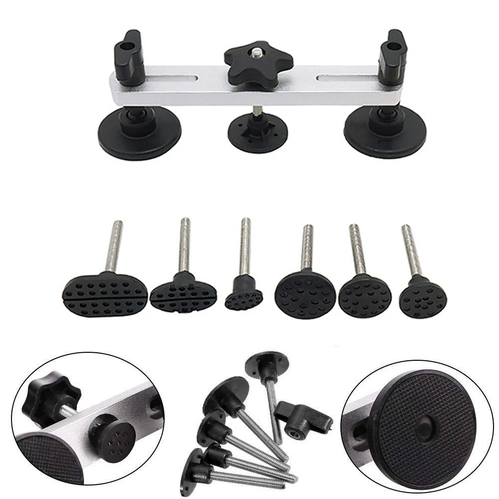 

Car Dent Repair Tool Set Hand Tool Bridge Dent Puller Sets Paintless Dent Removal Repair Tool with Glue Puller Tabs Glue Shovel