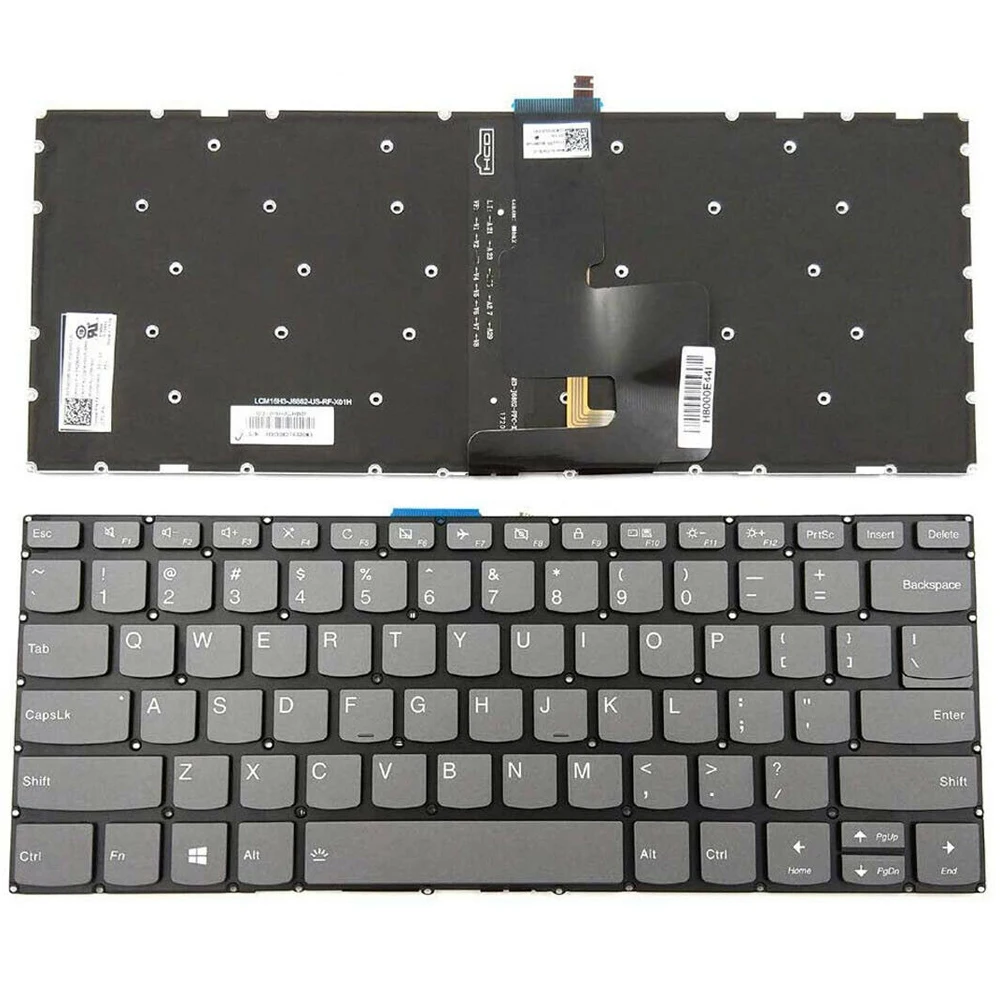 Клавиатура для ноутбука Lenovo Yoga новая черная клавиатура 520 14IKB 720 15IKB US с подсветкой