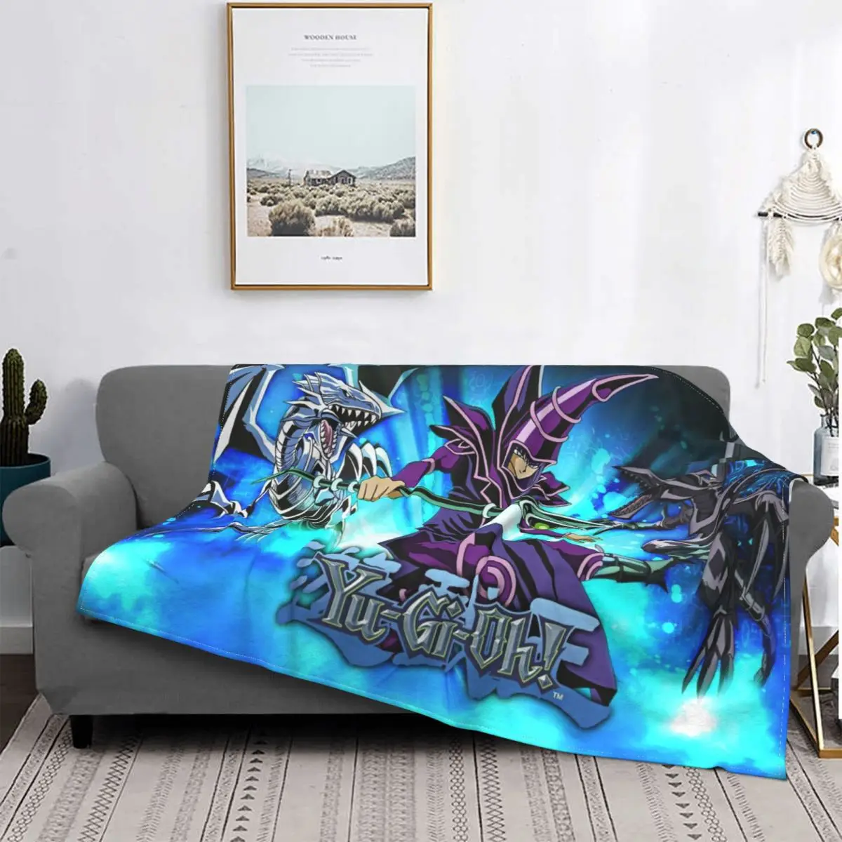 

Yugioh Blankets Fleece Decoration Ultra-Soft Throw Blankets for Bedding Bedroom Plush Thin Quilt