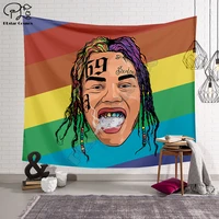 plstar cosmos tapestry singer 6ix9ine 3d printing tapestrying rectangular home decor wall hanging style 4