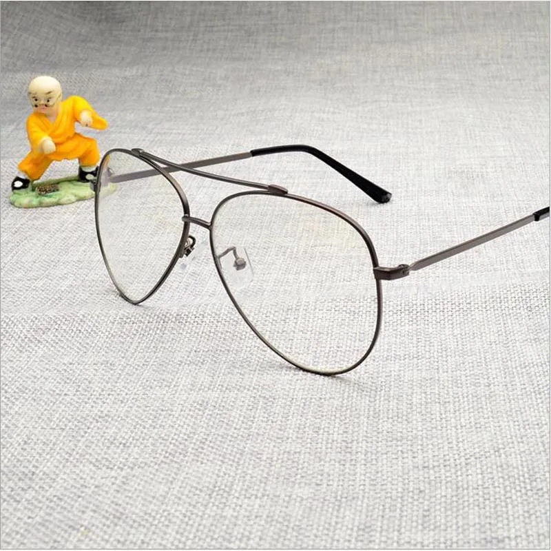 Мужская классическая металлическая оправа в стиле пилота высококачественный