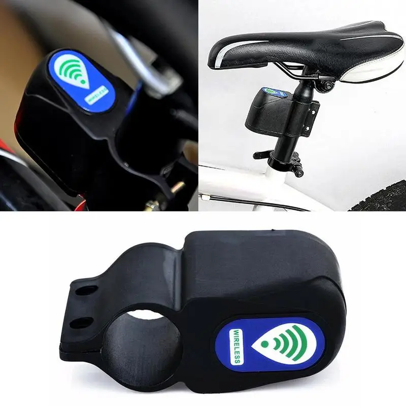 

Anti-theft Bike Lock Cycling Security Lock Wireless bicycle Alarm lock Bicycle 110dB Alarm Remote Vibration Control O8Q3