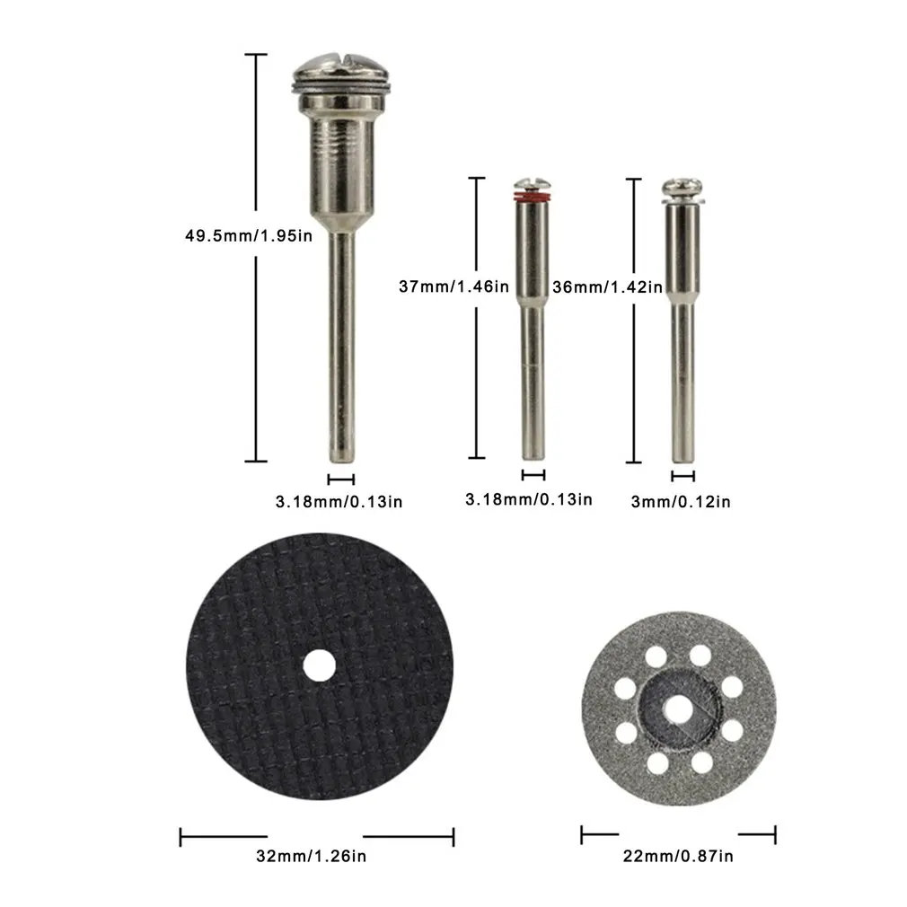 

32pcs Diamond Cutting Discs Metal Saw Blade Set HSS Mini Circular Saw Blade For Dremel Rotary Tools Resin Cut-Off Wheels Diamond