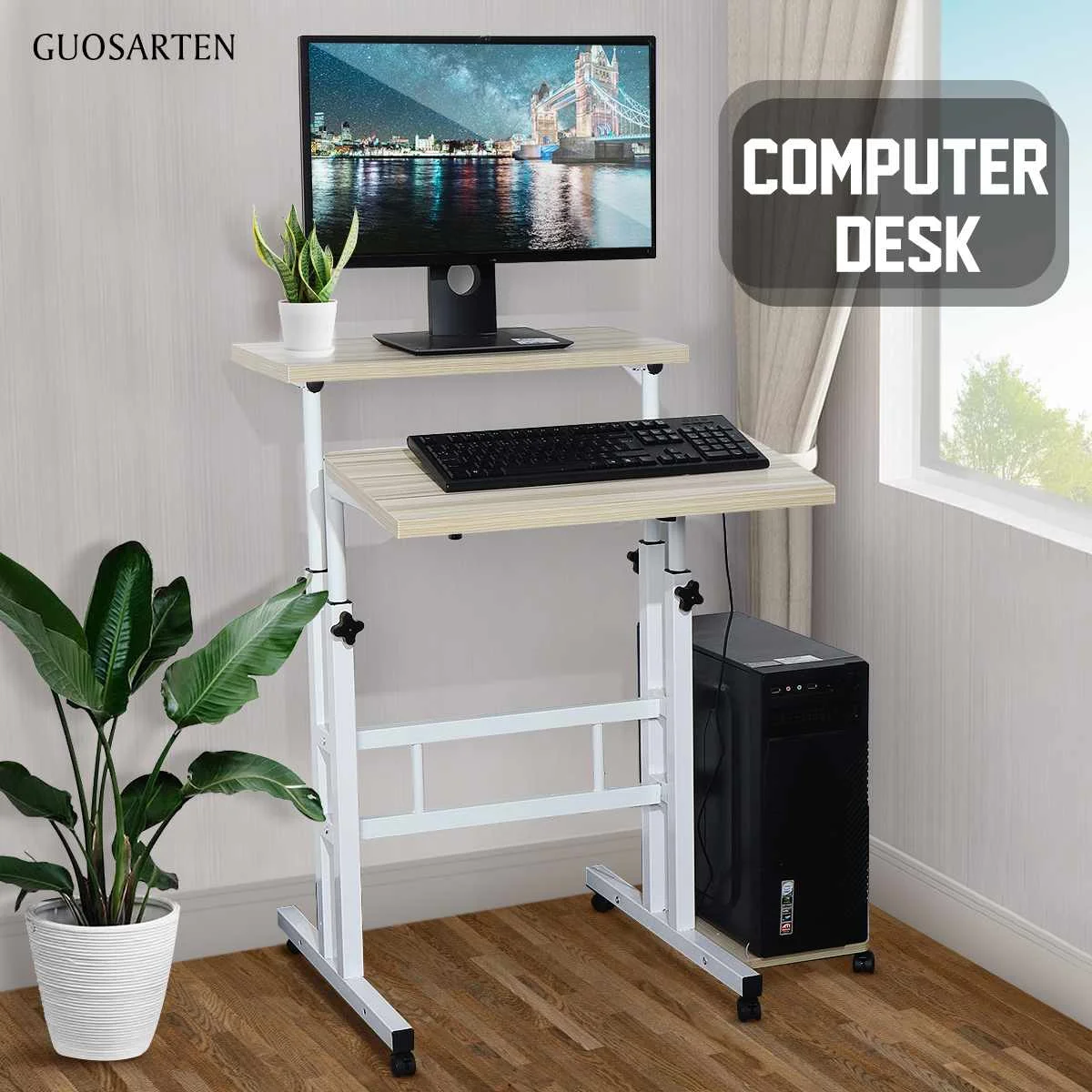 

Foldable Computer Table Portable Rotate Laptop Desk Table for Bed Can be Lifted Standing Desk Home Furniture Bed Computer Desk