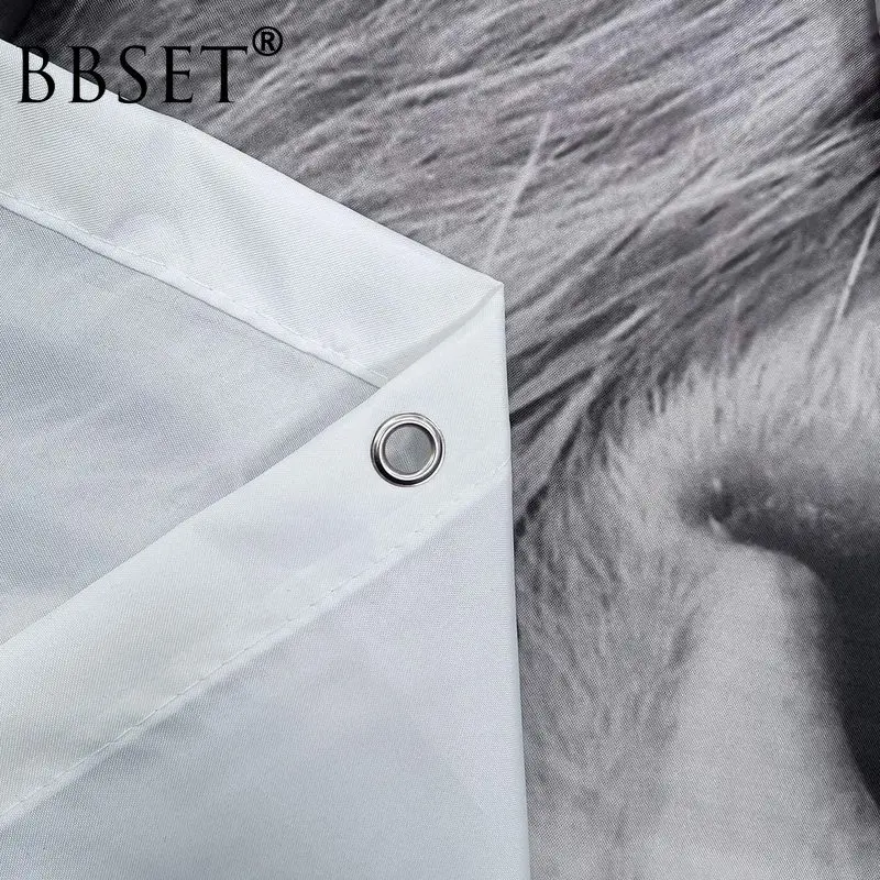 

Bull Shower Curtain Highland Cow Animal Wildlife Pattern Waterproof Fabric Bathroom Decor Animals Printed Shower Curtain