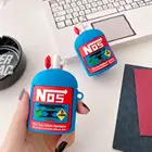 Силиконовый чехол для наушников Apple Airpods 12Pro, бутылка с азотом в виде автомобиля