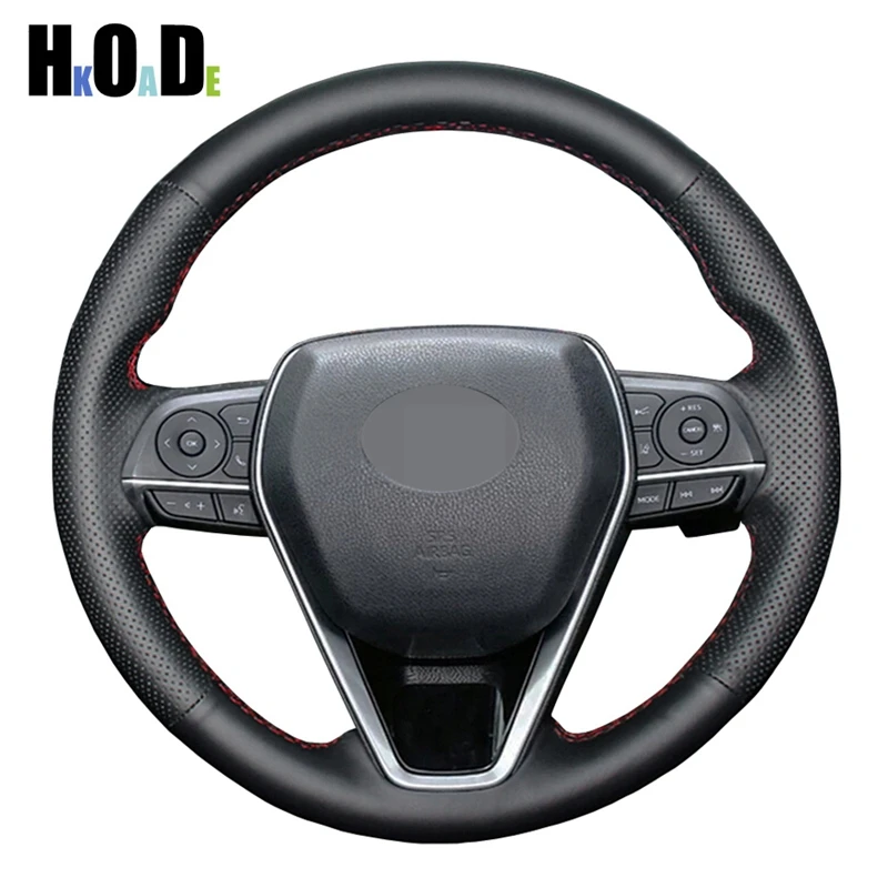 Искусственная кожа Сделай Сам черный Ручное шитье фотообои для Toyota Crown 2018 Avalon 2019