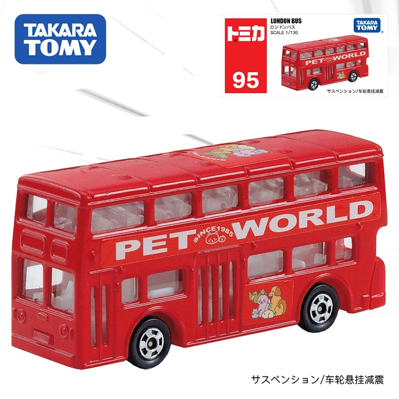 

Takara Tomy Alloy Car Model Children's Toy Car No. 95 London Bus Sightseeing Tour Bus Simulation Alloy Car Model Toy Gifts