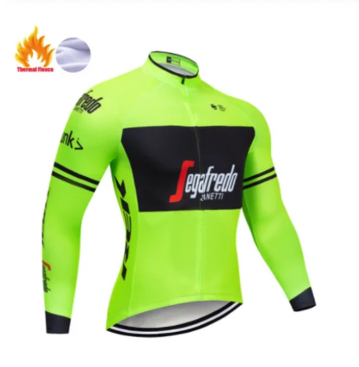 Winter Jersey Треккинг SEGAFREDO зимний теплый флисовый комплект Джерси для велоспорта термальная одежда для велоспорта Mtb Одежда для верховой езды Ropa Ciclismo - Цвет: Winter Jersey