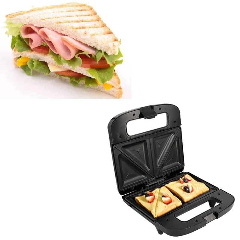 750 Вт бытовой Электрический сэндвич мейкер автоматическая вафельница для