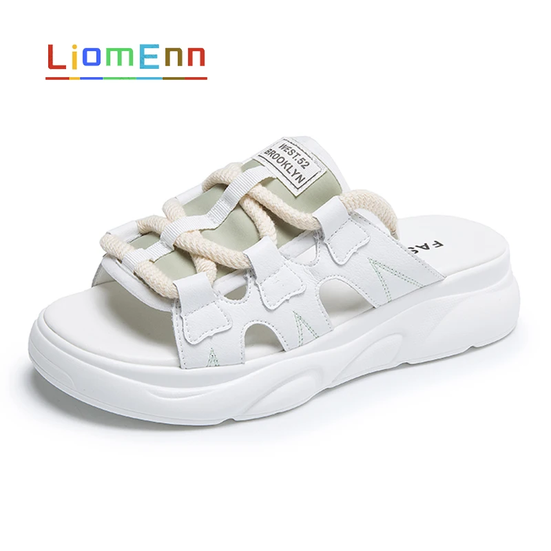 

Summer Sandals Women Slippers Designer Platform Sandals 2021 New Ladies Lace Up Light Beach Slippers Slides Casual Shoes Female