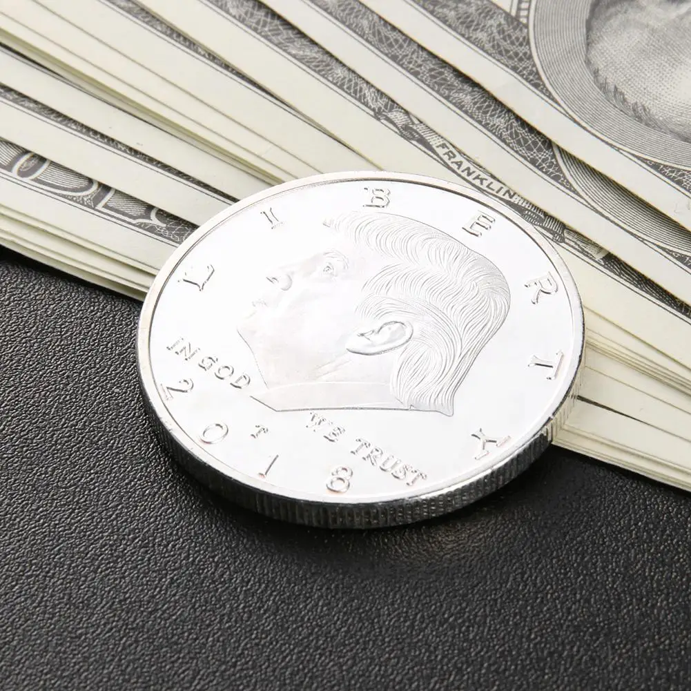 

US Donald Trump Art Collection Gold Commemorative Coin Collectible Coins Funny Gold Silver Non Currency Adults Tourism Coin Gift