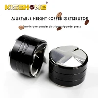 new design double head coffee tamper 53mm espresso distributor barista tools accessories