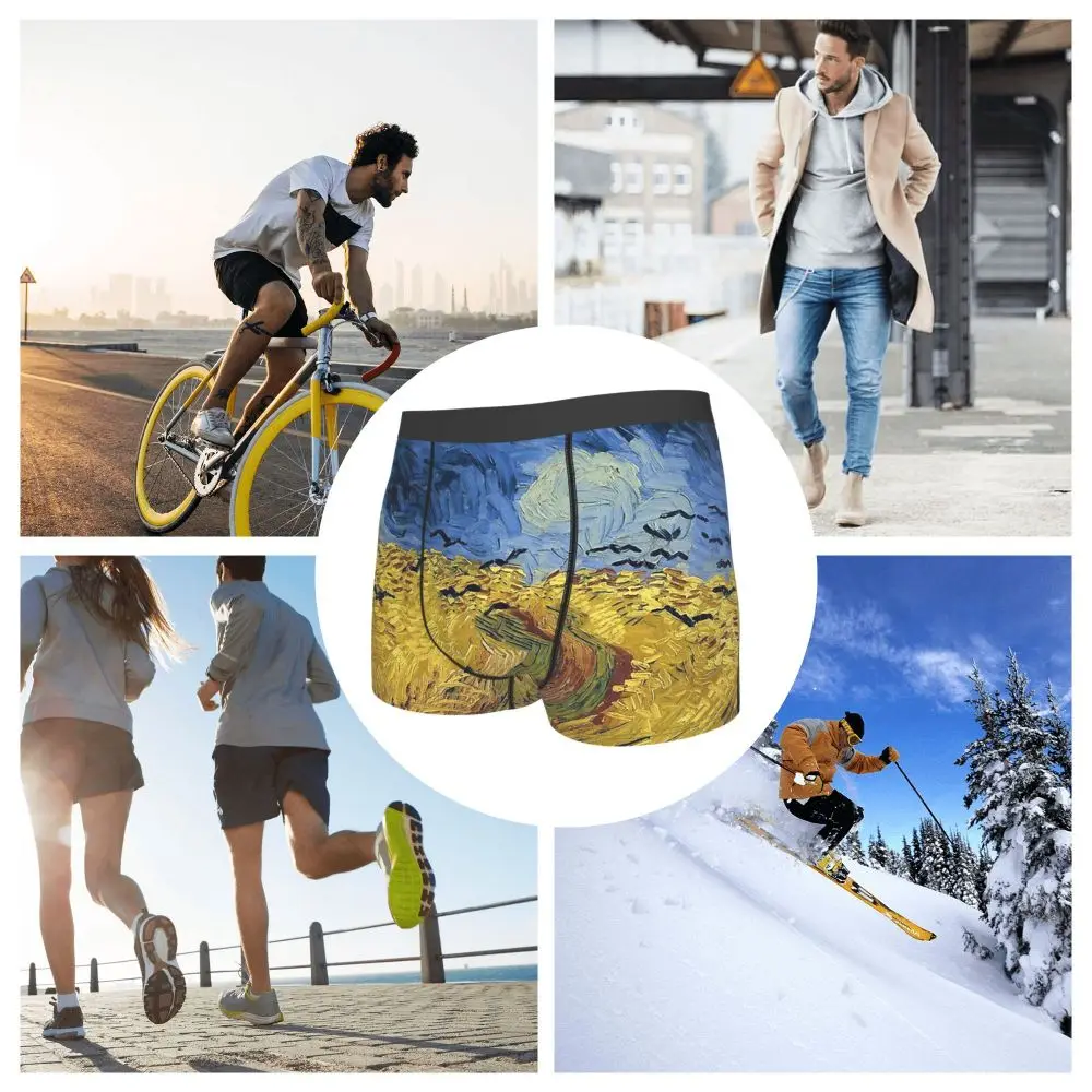 Хлопковые трусики с изображением пшеничного поля воронами Винсента Ван Гога