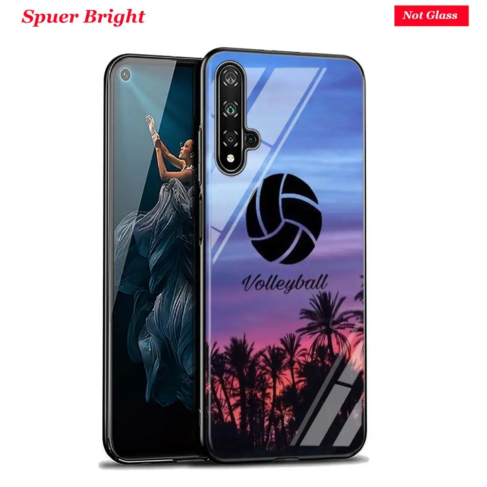 Чехол для телефона Huawei Honor 10i 9X 8X 20 10 9 Lite 8 8A 7A 7C Pro черный блестящий чехол волейбола |
