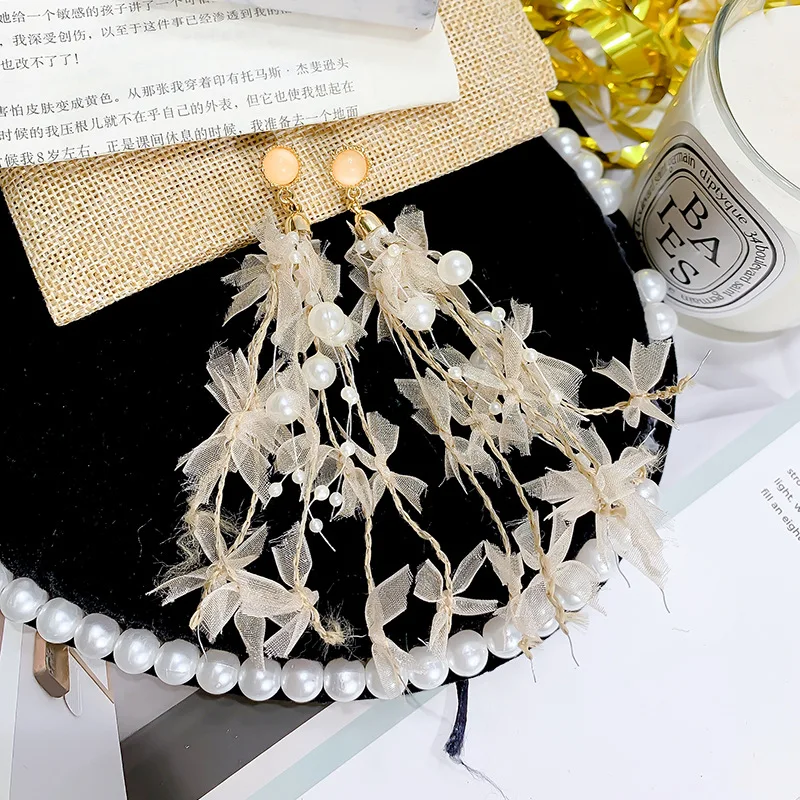 2019 хит продаж модные ювелирные изделия милые романтические кружевные серьги