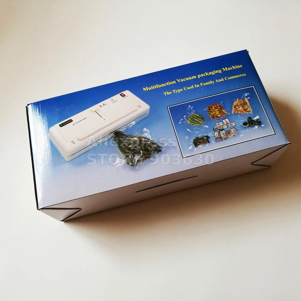 Бесплатная доставка! Небольшая Ручная вакуумная упаковочная машина для еды 220