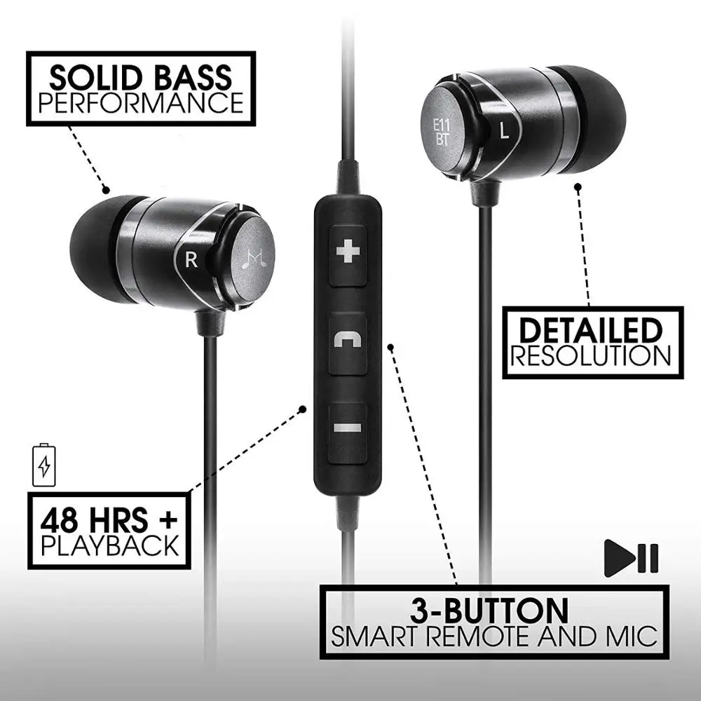 SoundMAGIC E11BT наушники-вкладыши с шумоизоляцией Bluetooth наушники шейным ободом Hi-Fi