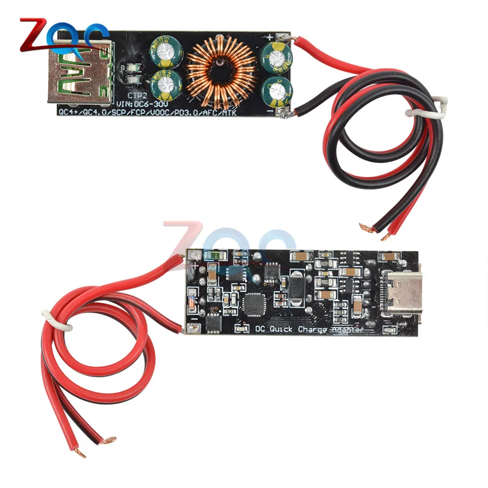 QC4.0 QC3.0 6-35 V мобильный телефон тип-c USB Быстрая Зарядка адаптер понижающий Повышающий Модуль для huawei SCP/FCP Apple PD Qualcomm