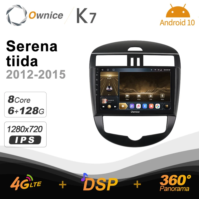 Ownice K7 Android 10 0 Автомобильный мультимедийный радио для Nissan Serena tiida 2012 - 2015 видеоплеер