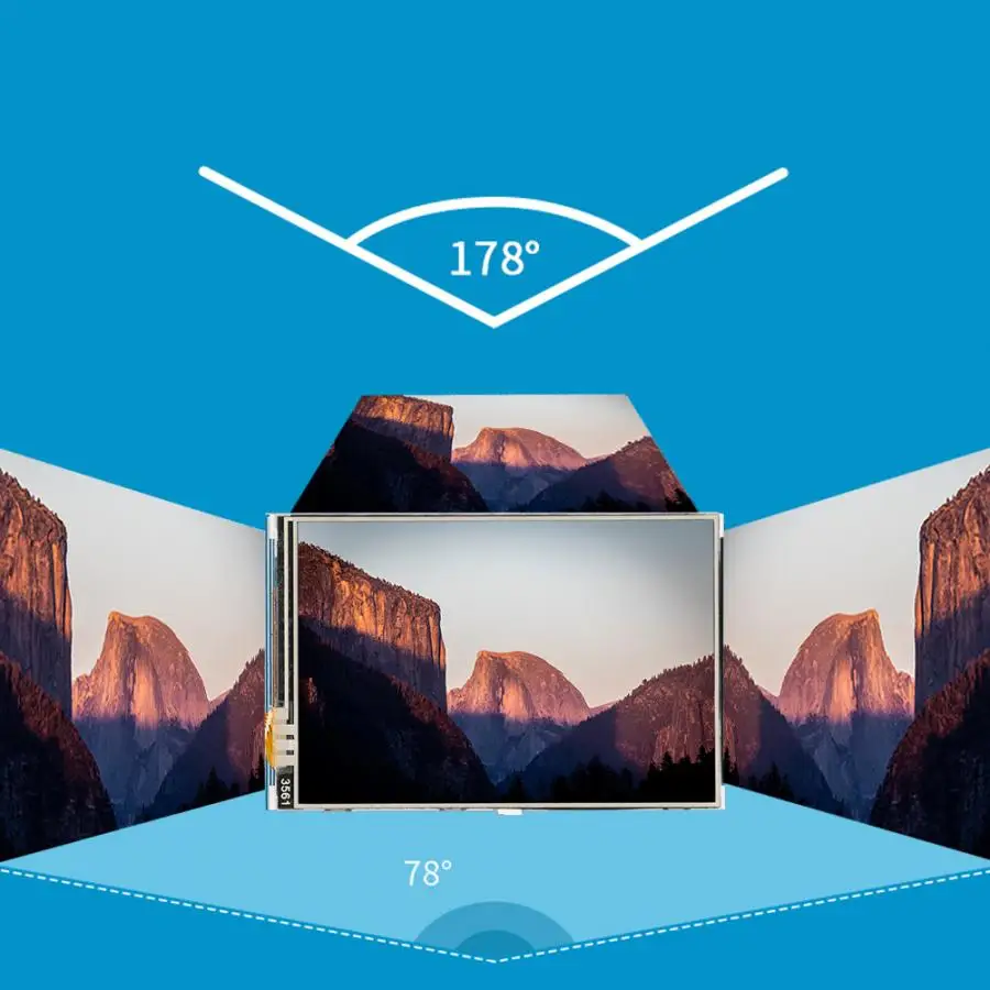 Цветной сенсорный ЖК экран 3 5 дюйма с разрешением 480x320 для Raspberry Pi