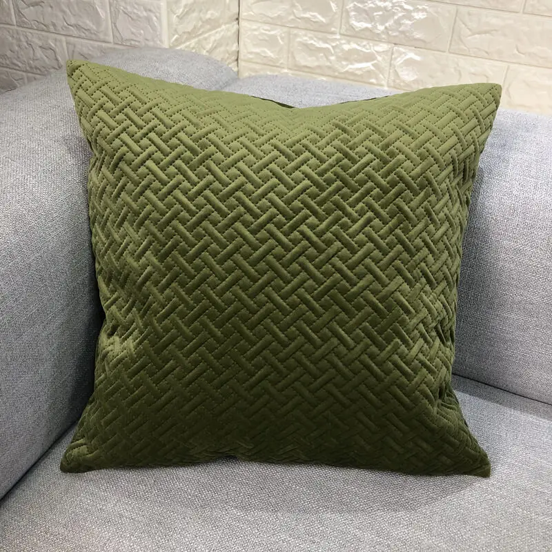 Роскошный вельветовый чехол для подушки LeRadore однотонный домашнего декора отеля